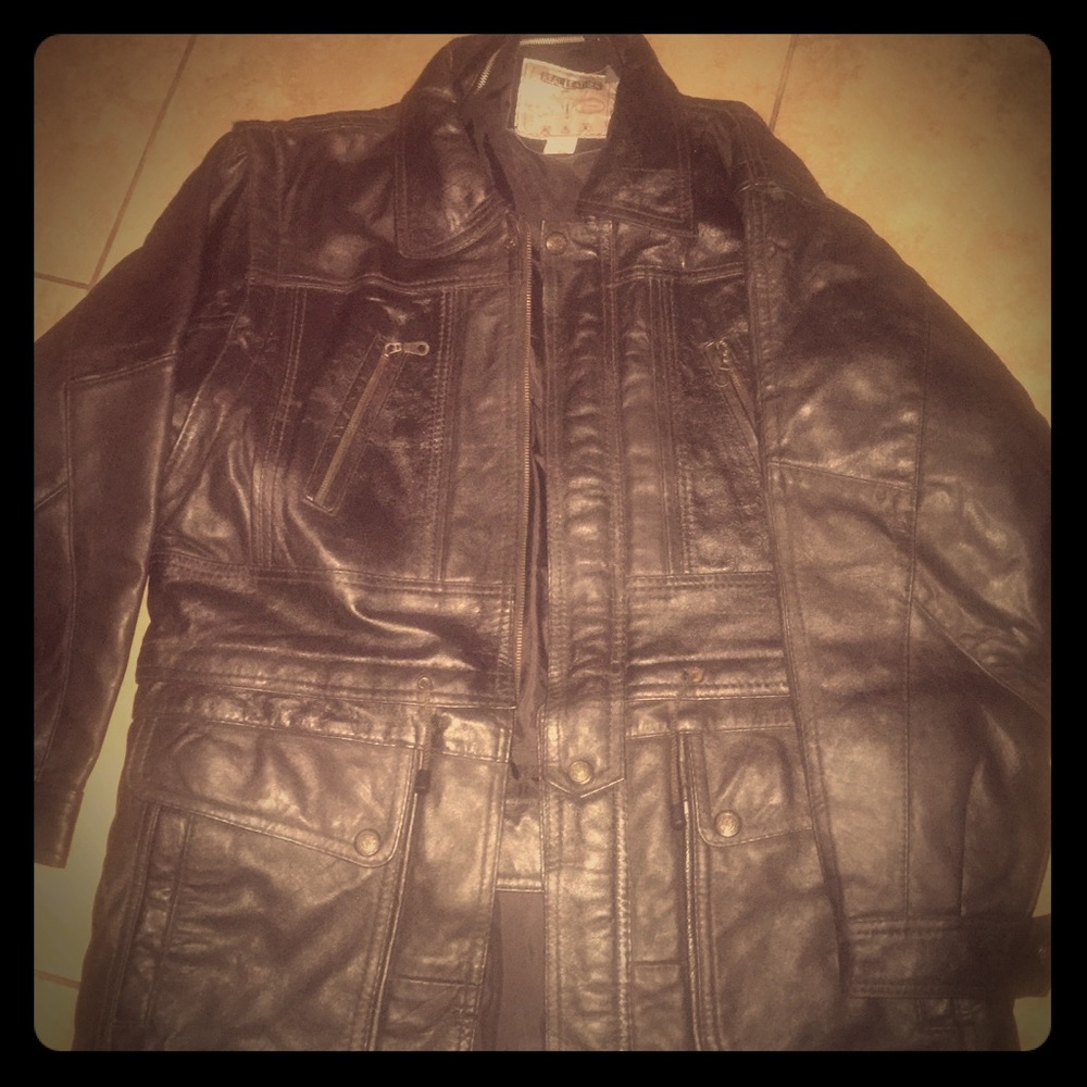 3 in 1 Men’s Real Leather jacket